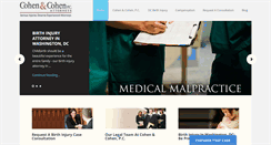 Desktop Screenshot of birthinjurylawyer-dc.com